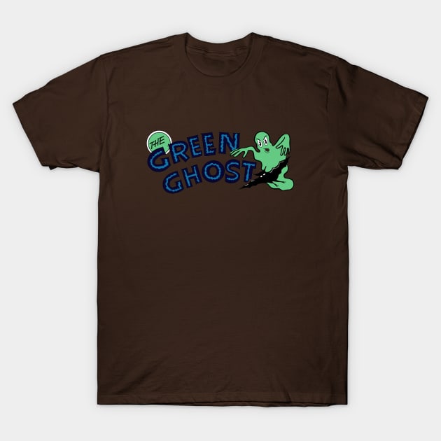 Green Ghost T-Shirt by CoverTales